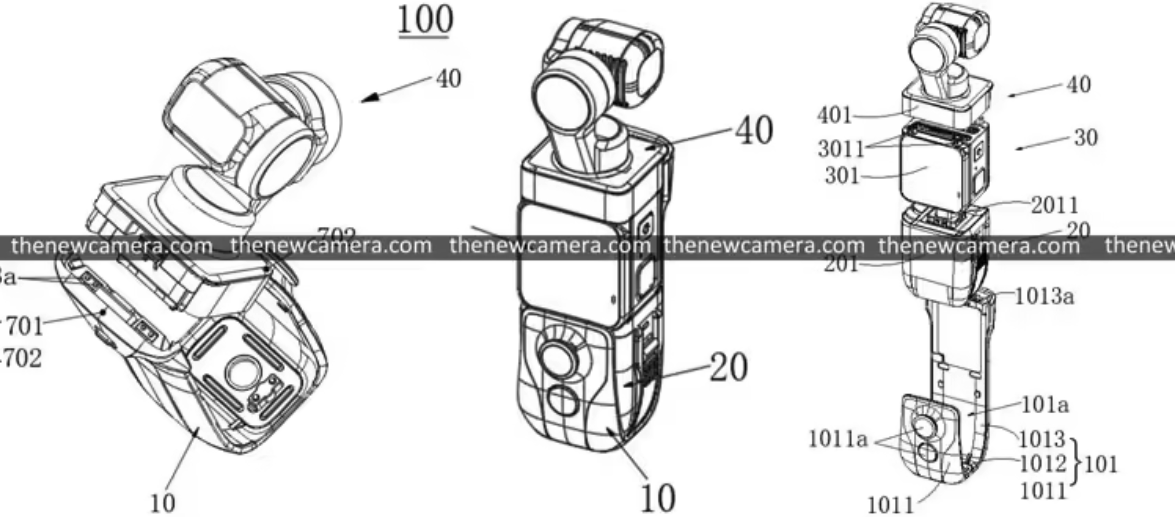影石模块化口袋云台相机专利曝光 剑指大疆Osmo Pocket 4